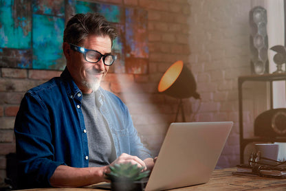 Gafas de lectura multifocales con luz LED